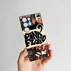 Rock Band Pink Floyd Shockproof Soft Phone Case in Pastel Pink - Samsung A31 4G (Black1)