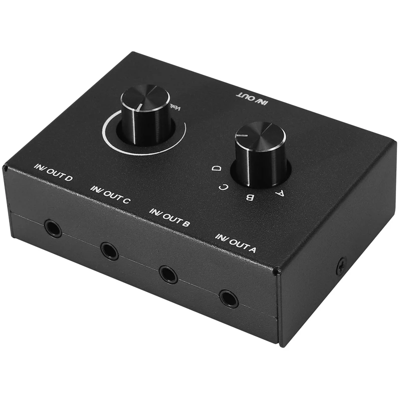 

4-портовый выключатель o, переключатель o 3,5 мм, переключатель Stereo AUX o, 4 входа 1 выход/1 вход 4 выхода o