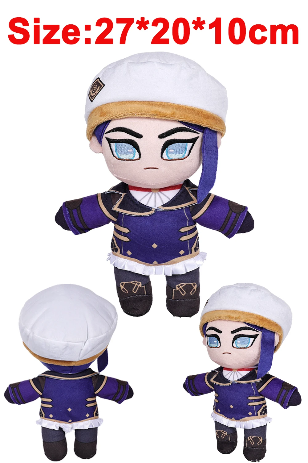 Caitlyn Kiramman Cosplay Plush Plushine Game LoL Mascot Soft