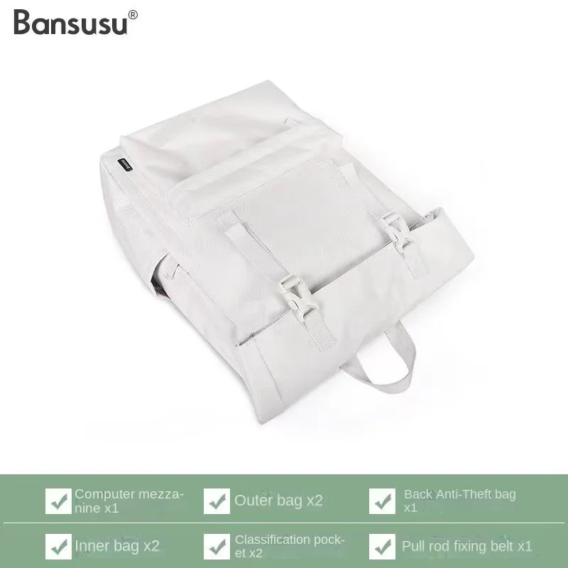 Рисунок 4 - Однотонный вместительный дорожный рюкзак Bansusu