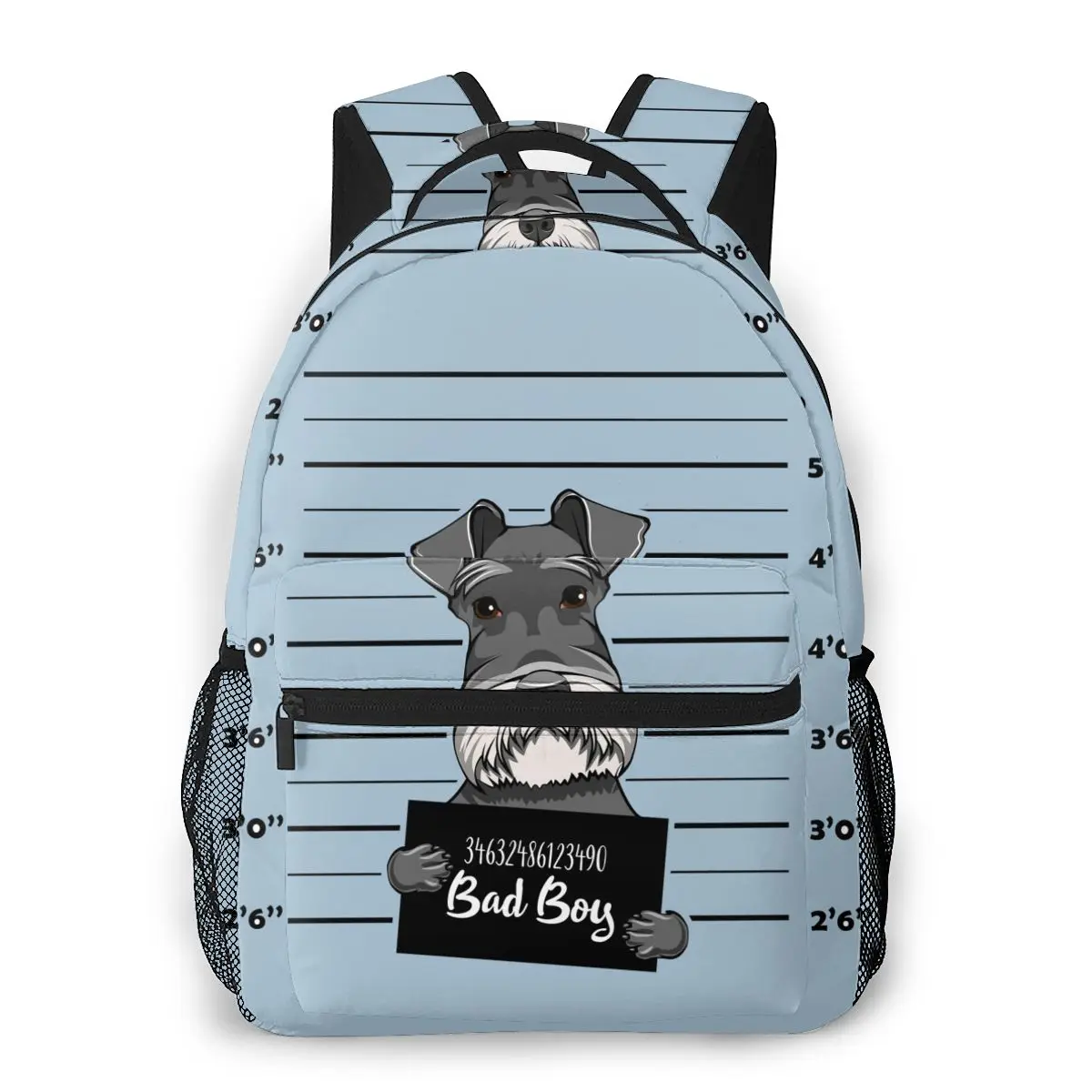 

Дорожный рюкзак, школьные сумки, шнауцер, собака, тюрьма, плохой мальчик, полицейский рюкзак, сумка для книг для подростков