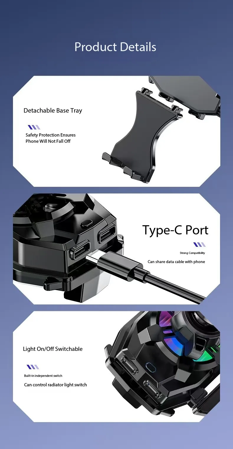 자석식 히트 싱크 모바일 쿨링 팬 지원 차량용 CD 플레이어 휴대폰 충전기 CD 슬롯 라디에이터 쿨러 크래들 무선 충전기 15W