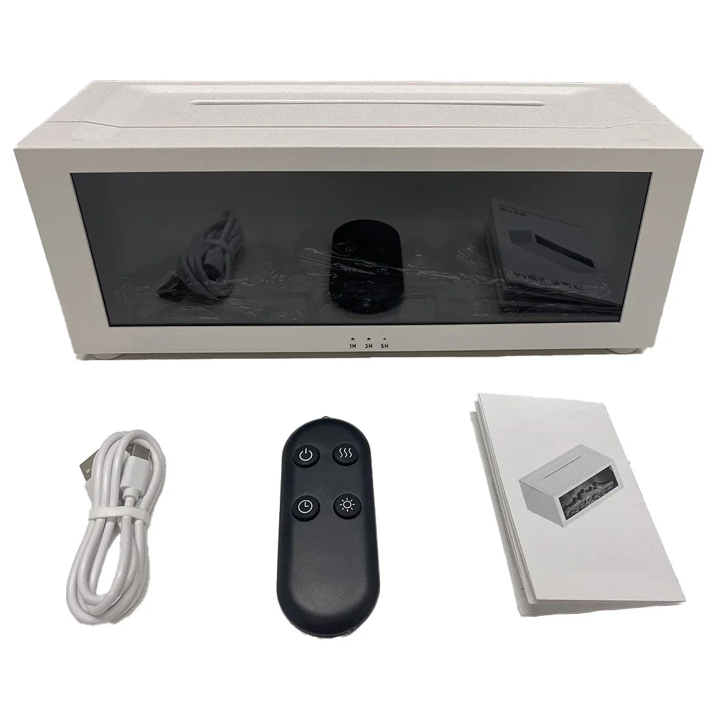 Electric Fireplace Ethanol Fireplace Accessories 3D Flame Fireplace Aroma Diffuser Water Mist Fireplace Humidifier With Remote Control APP Interior Decoration Steam