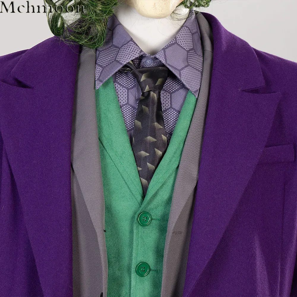 Adulto uomo pipistrello Cosplay uomo viola Joker Costume Cosplay