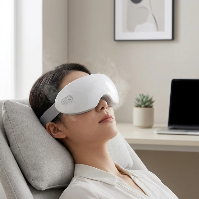 Smart Eye Steamer Massager with Nano Mist and Heating Function for Eye Fatigue care Office Workers and Travelers 1