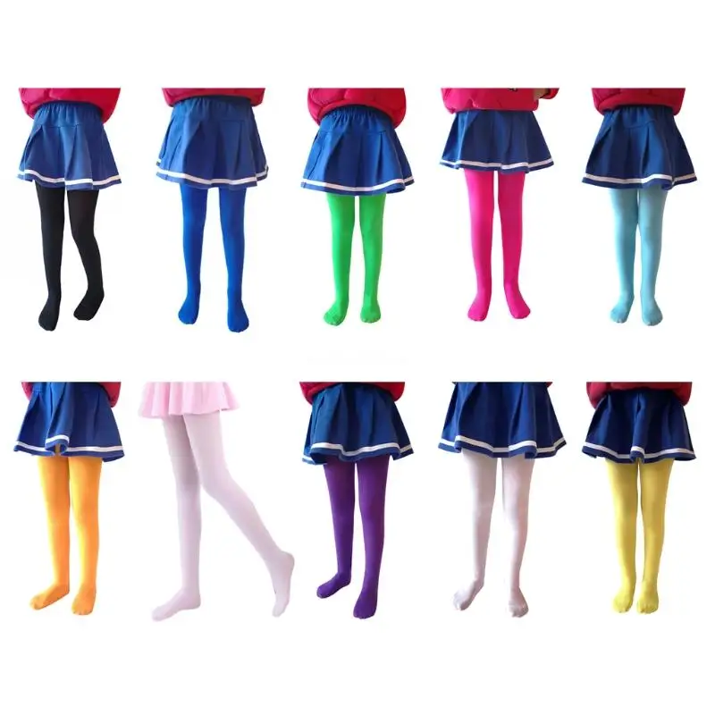 

Halloween Cosplay Children Solid Color Pantyhose Stockings Baby Boys Girls Christmas Tights Kids Masquerade Party Costum
