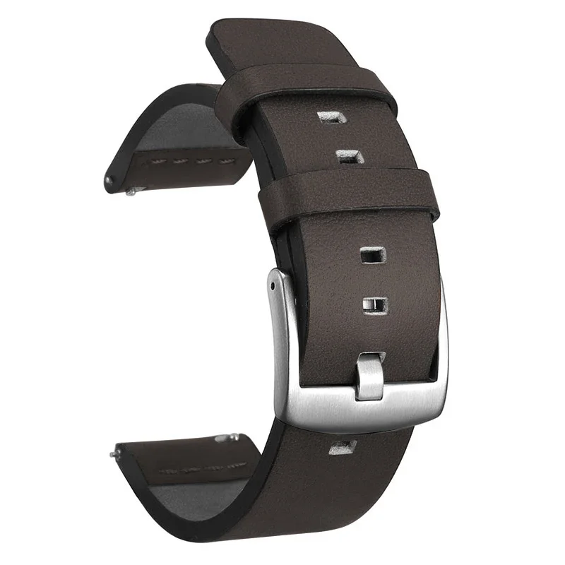 Quick Release Leather Watch Band - 20mm/22mm Strap