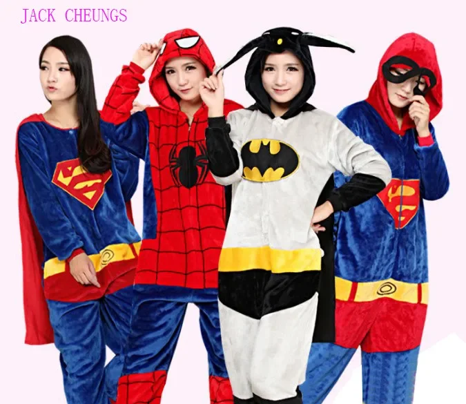 Cosplay Costumes Super Hero Pajamas Animal Kigurumi Costume Onesies Pyjamas Unisex Cosplay Bats Pijamas