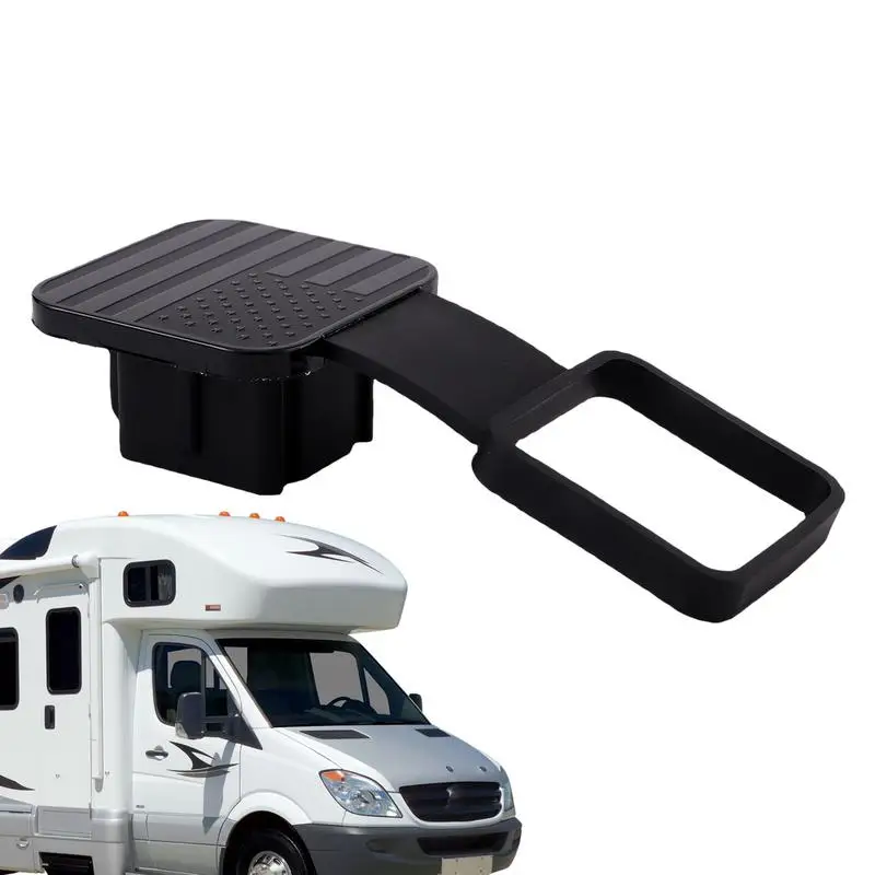 

Trailer Hitch Cover Trailer Hook Square Mouth Dustproof Plug Cover Flexible Trailer Hitch Tube Cover For Most Cars And Vehicles