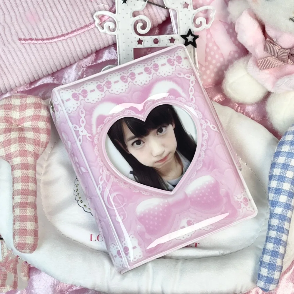 Pink PVC Mini Photocard Binder Album