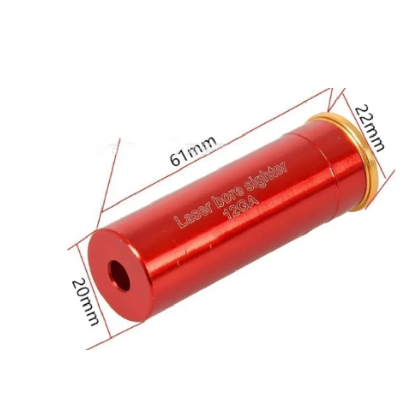12 Gauge Caliber Laser Bore sight Training for 177 9mm Hunting Gun Laser 12GA 20GA .223 .308 7.62x39 Boresighter