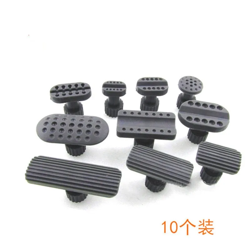 

car accessories 10pcs/set plastic gasket car sheet metal repair gasket dent removal gasket car repair tool dent puller sucker