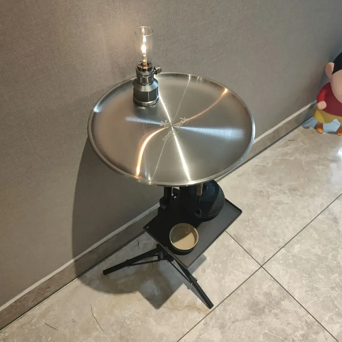 

Multi functional Picnic Camping Table Outdoor Folding Round Table Portable Geometry Ultra Light Hiking Folding Table