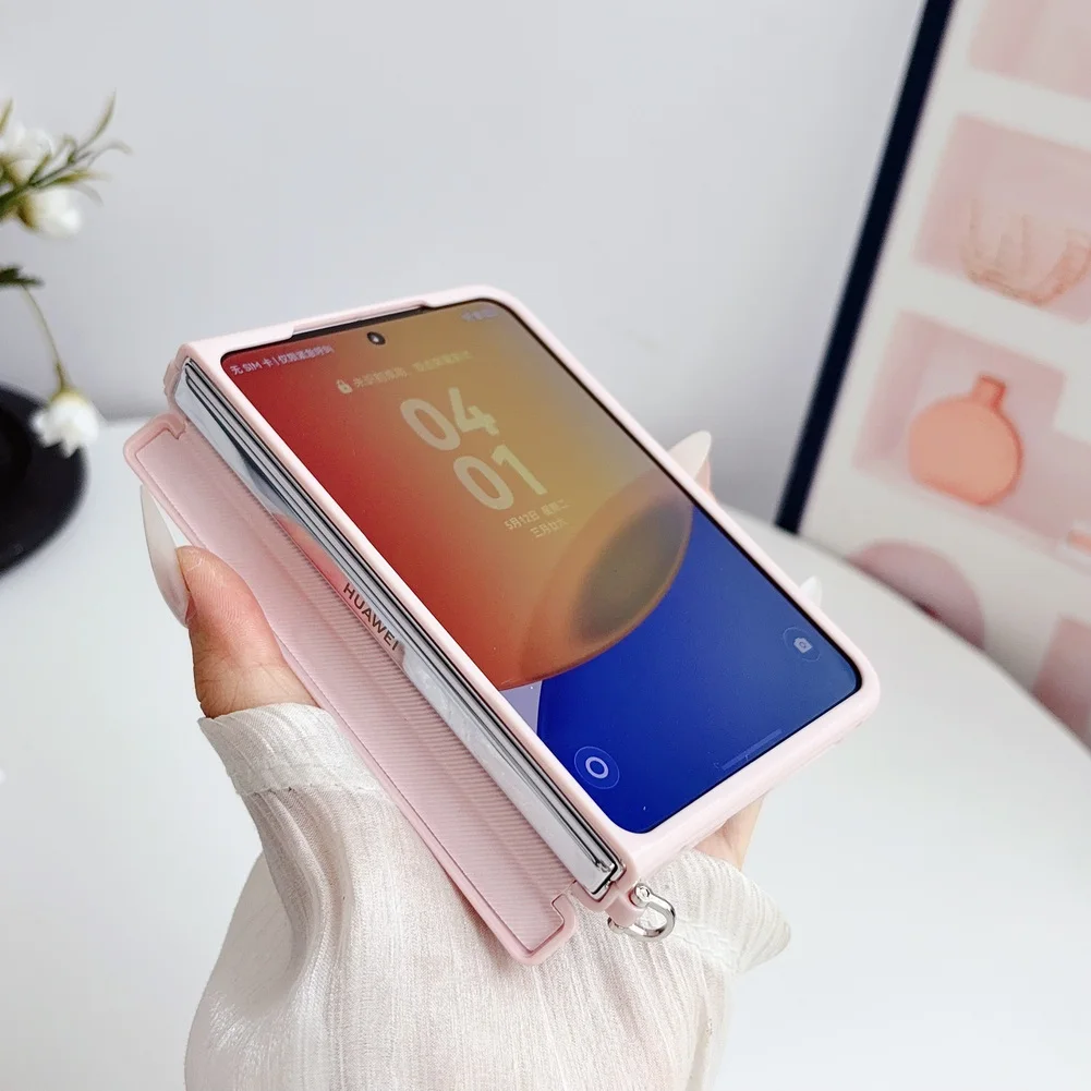 Morandi Leather Phone Case For Huawei Pura X Max Full Coverage_voghion.com
