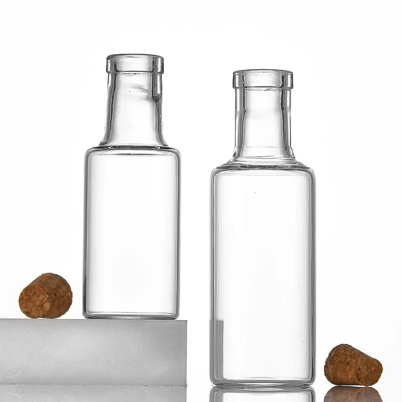 Mini Glass Bottles with Cork DIY Birthday Gift Transparent Empty Message Wishing Bottle Christmas Wedding Party Decoration 2