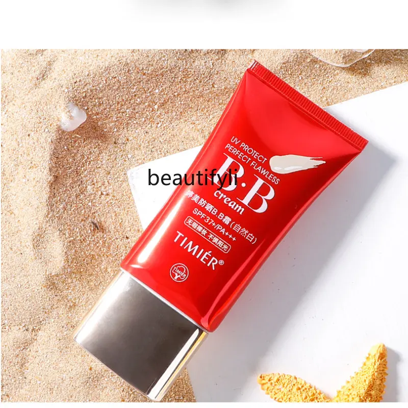 

yj BB Cream Concealing and Isolating Sun Protection Three-in-One Whitening Long Lasting Smear-Proof Makeup Liquid Foundation