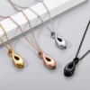 Infinity Cremation Stainless Steel Urn Necklace Jewelry Keepsake Memorial 8 Shape Pendants for Ashes for Loved Ones Waterproof 5