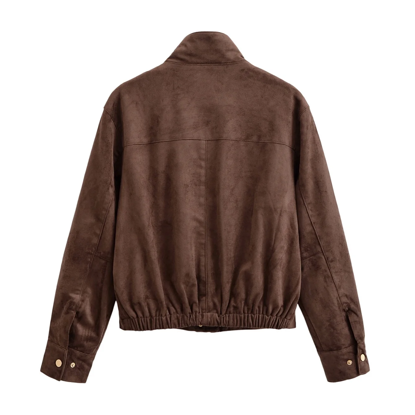 Women Fashion Autumn Winter Short Jacket Coat Female Slim High-Necked Street Warm Elegant Women's Coat Chic Youth Outerwear Coat