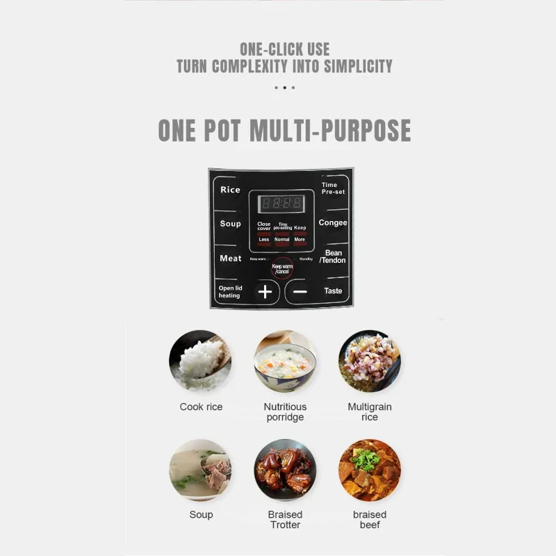 35L Extra Large Capacity 3600W Commercial Electric Pressure Cooker Multifunctional Cooker