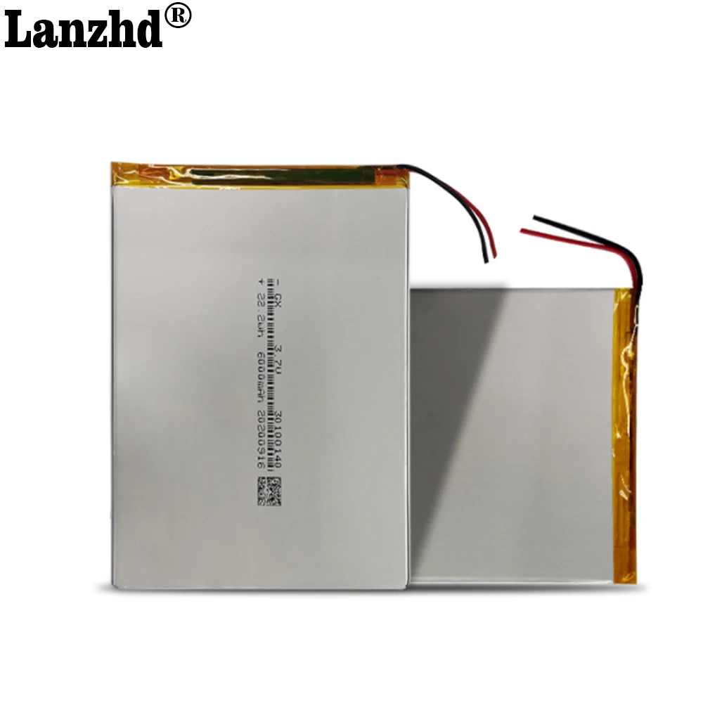 Polímero Bateria de Lítio 30100140 6000mah para Teclast M40 Amor Pouso Pda Inteligente Tablet Computador 3.7v Polímero 110 Peças 3.7v li - Image 2