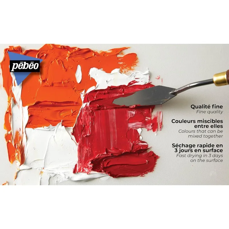 200ml Tube Pebeo Fine XL Oil INTENSIVE OIL COLOUR Bright and Permanent Finish Fade Resistant, Fast-Drying Painting On Paper Wood oil paint