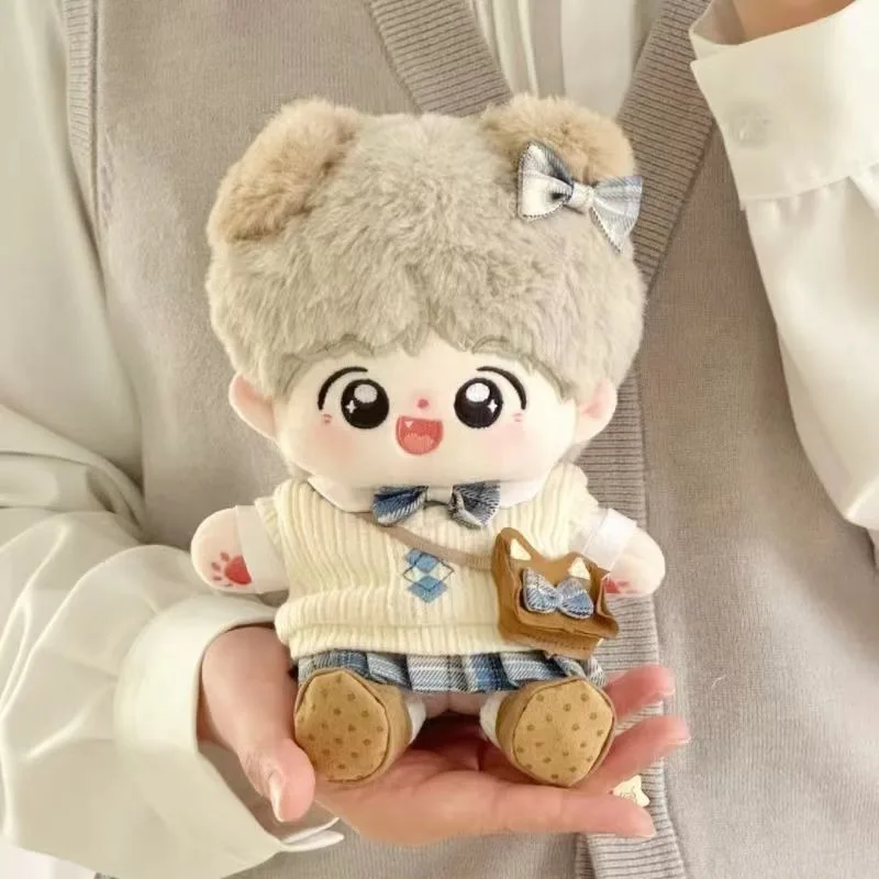 20cm Plush Stuffed Doll JK Uniform Kawaii Costume Suit Change Clothes Outfit Cosplay Birthday Gift 2