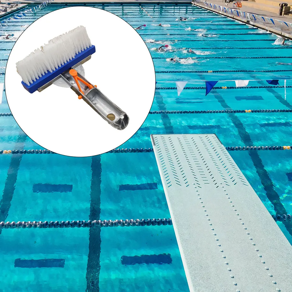 

Pool Brush Aluminum Flexible Cleaning Tool Highly Efficient Dirt Remover