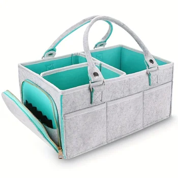 Porta pannolini per bambini, cesto per la scuola materna dell'organizzatore, regalo per cesto per bambini, elementi essenziali indispensabili per neonati, oggetti neutri per neonati per neonati