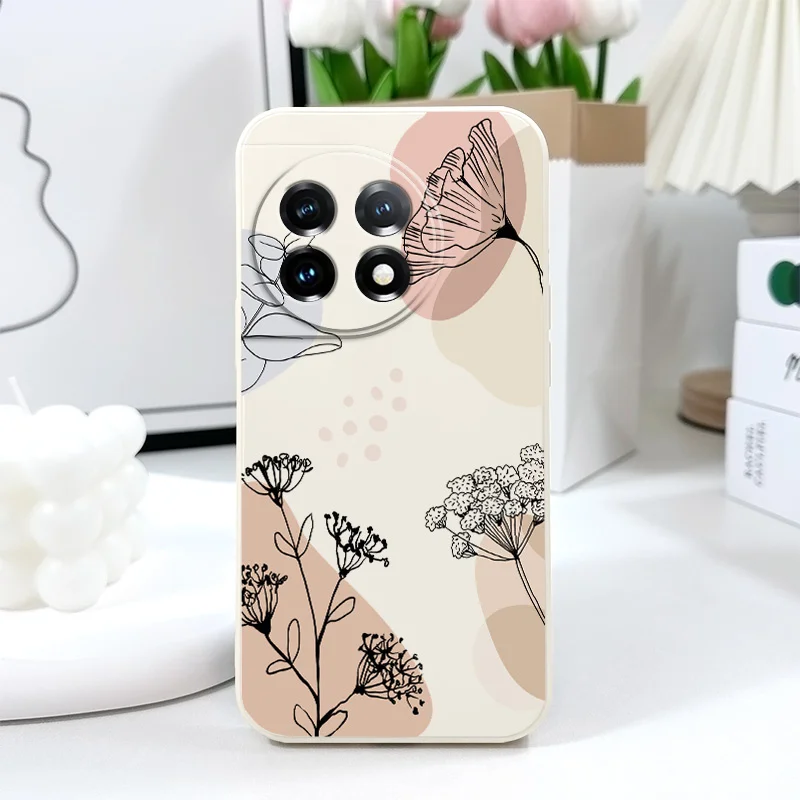 Brown Morandi Liquid Silicone Phone Case