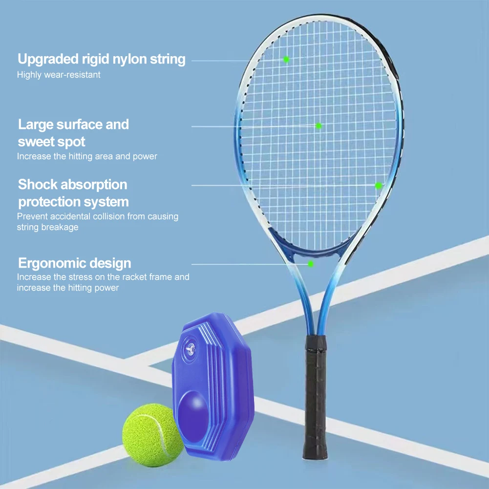 Tennis Trainer Rebound Ball with String Self Tennis Practice Training Equipment for Kids Adults Beginners with 1 Ball 1 Racket