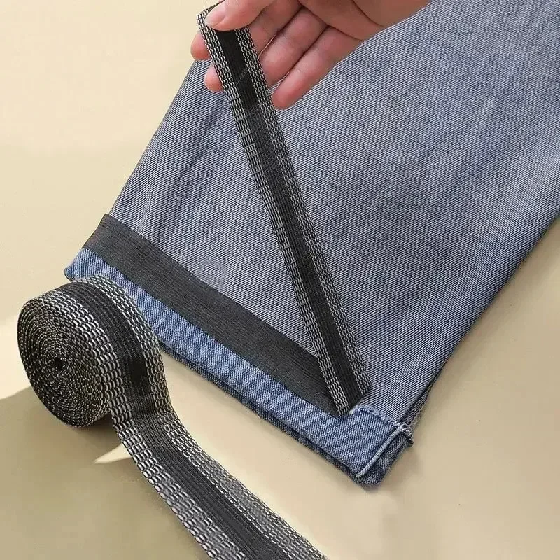 Self-adhesive pant paste tape trousers pants edge jeans clothes length shorten repair iron-on hem tapes DIY sewing accessories