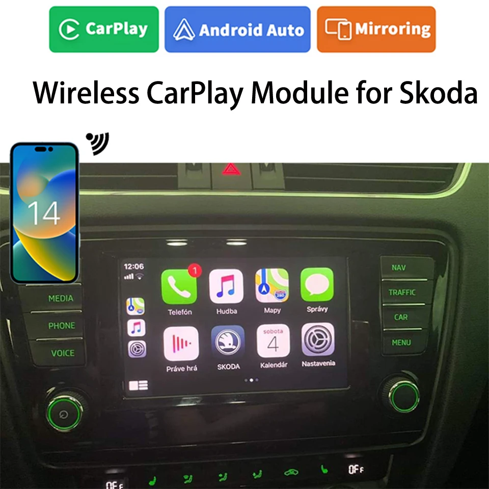 Oem Navigation Multimedia Smartpone Integration Apple Carplay For Skoda 20072014 Fabia Octavia