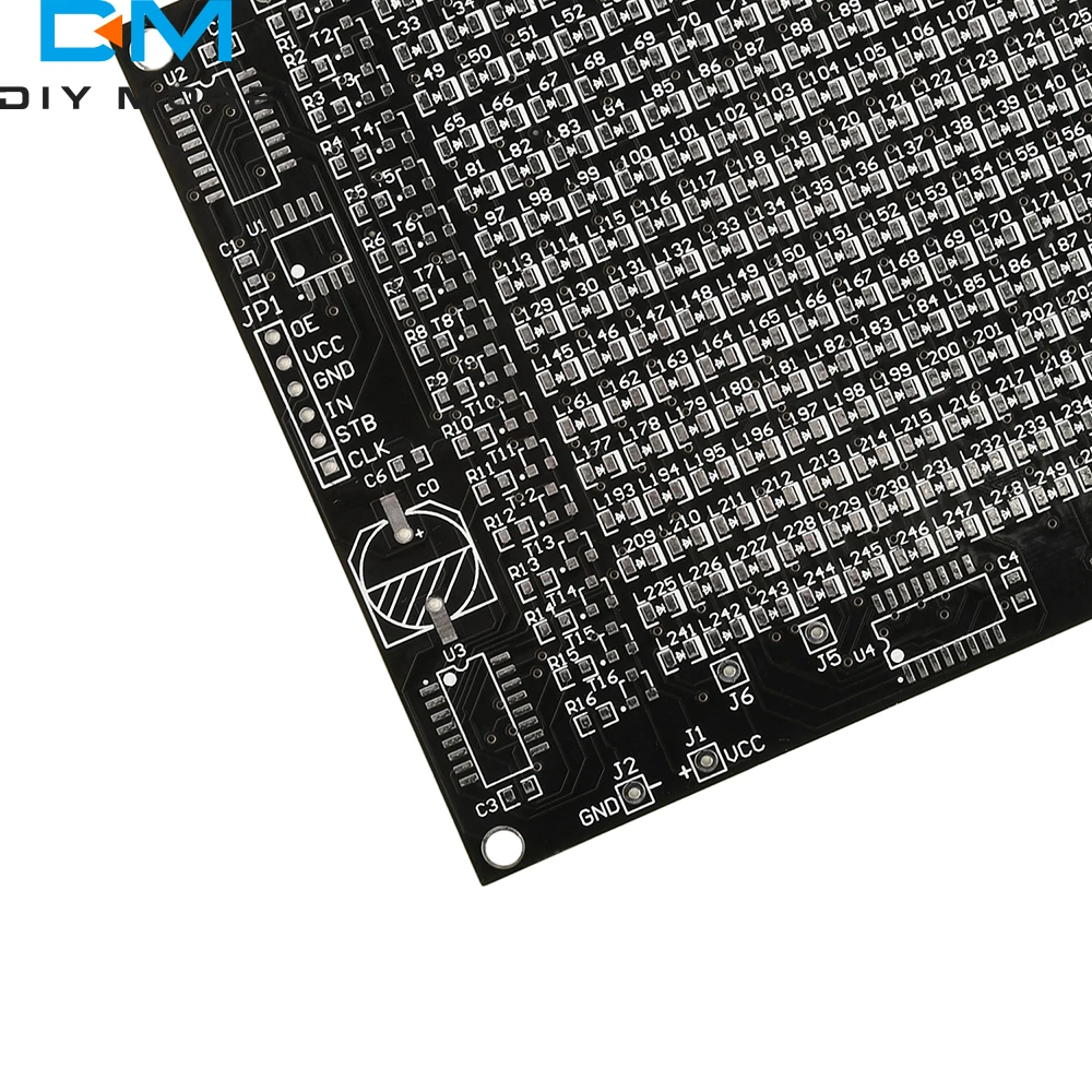 64/256LED Display Rosso LED SMD Dot Matrix Kit schermo pubblicitario 0-9 Display digitale Divertimento Kit elettronico fai da te Pratica di saldatura