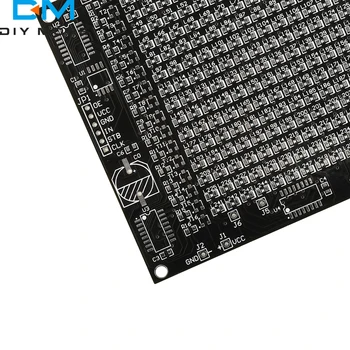 64/256LED Display Rosso LED SMD Dot Matrix Kit schermo pubblicitario 0-9 Display digitale Divertimento Kit elettronico fai da te Pratica di saldatura