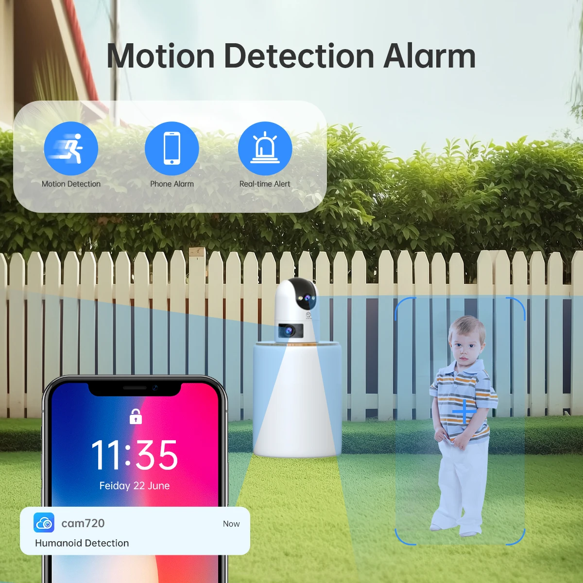 4K Ultra HD Outdoor PTZ Camera with Dual Lens and Auto Tracking