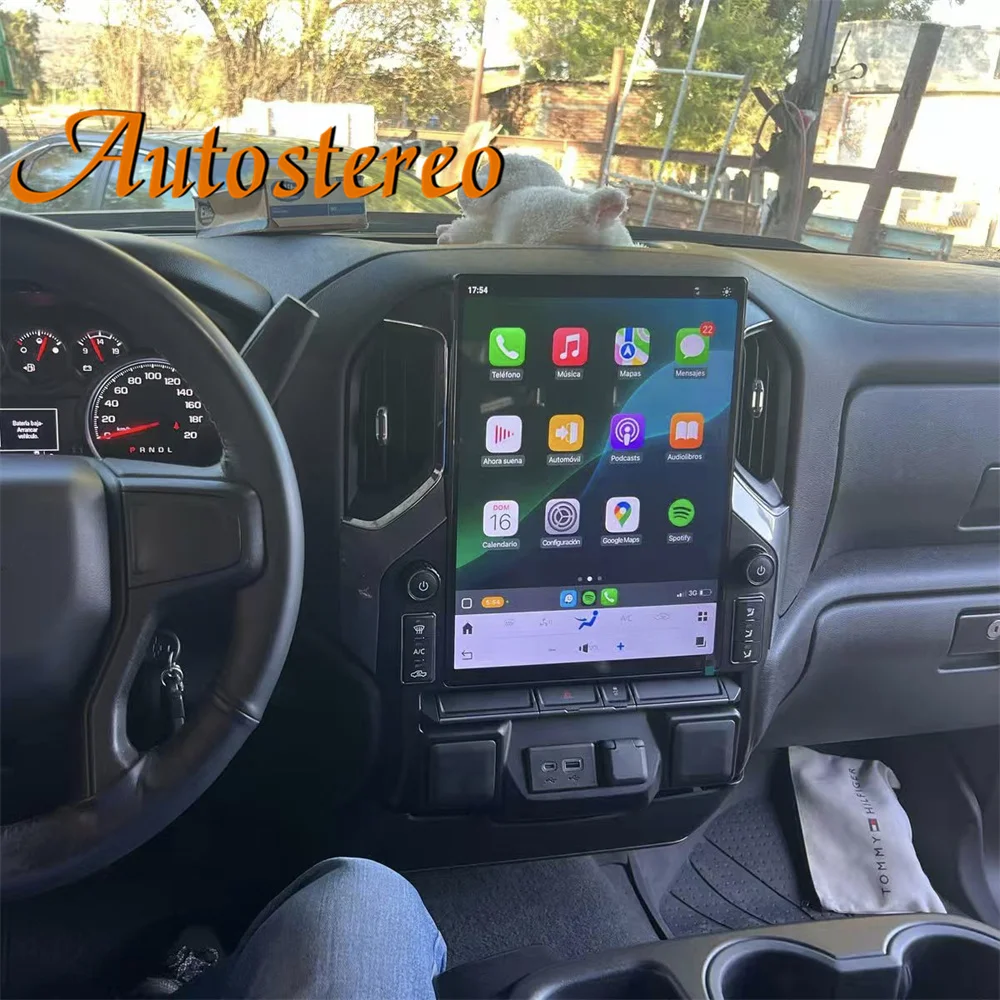15.6 Android 13 Car Radio for GMC Sierra Denali Silverado 2019 2020 2021 2022 20