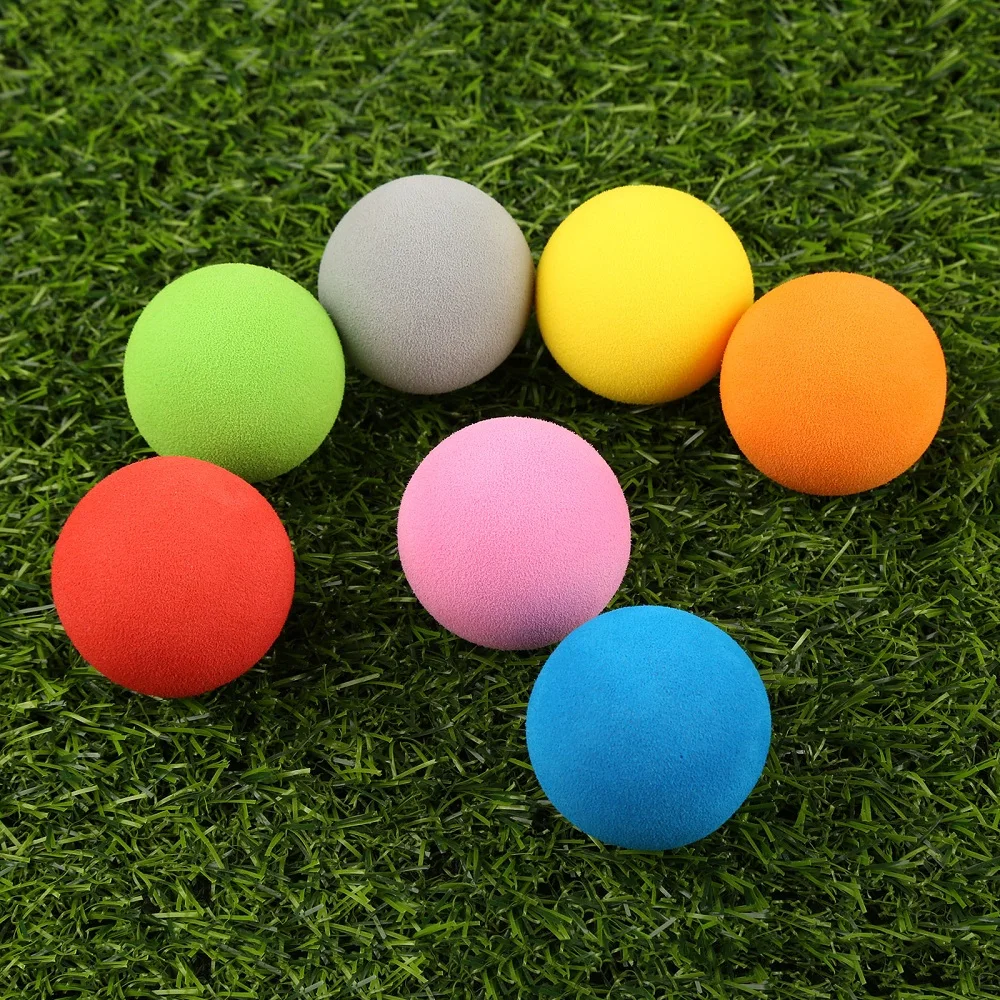 

20Pcs Professional EVA Practice Golf Ball Backyard Indoor Outdoor Sport Soft Foam Golf Training Balls 42mm Diameter Bright Color