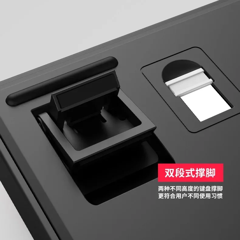 GANSS GS 3075T 기계식 키보드, 3 가지 모드, 2.4G, USB, 블루투스 무선 키보드, 핫 스왑 RGB 라이트, E스포츠 게이머 키보드 선물