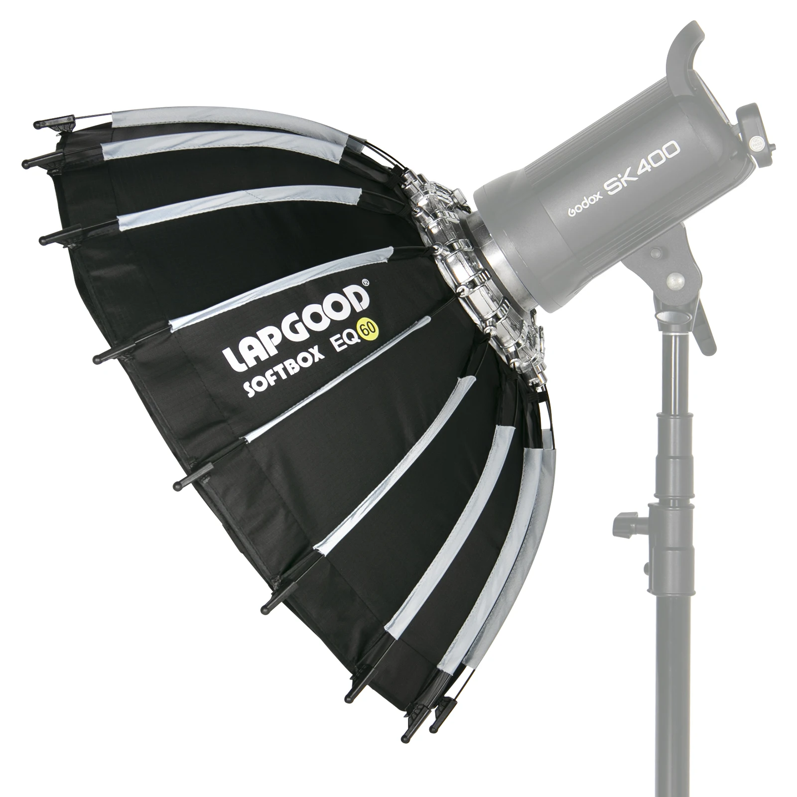 LAPGOOD ソフトボックス 60cm 折り畳み式 ビューティーディッシュ付 Amazon | LAPGOOD 60CM カメラフラッシュソフトボックス