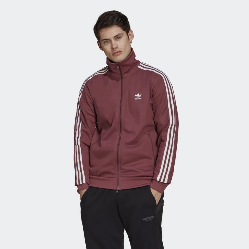 Adidas chaquetas de ejercicio accesorios deportivos de entretenimiento, color burdeos, BECKENBAUER TT HB9446| - AliExpress