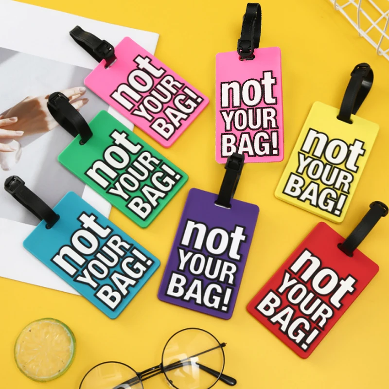 

Модные креативные аксессуары для путешествий с надписью «Not Your Bag»