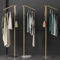 Creative Clothes Rack Selling Store Cloakroom Bedroom Live Broadcast Overcoat Dress Hangers Rock Plate Base Iron Art Furniture
