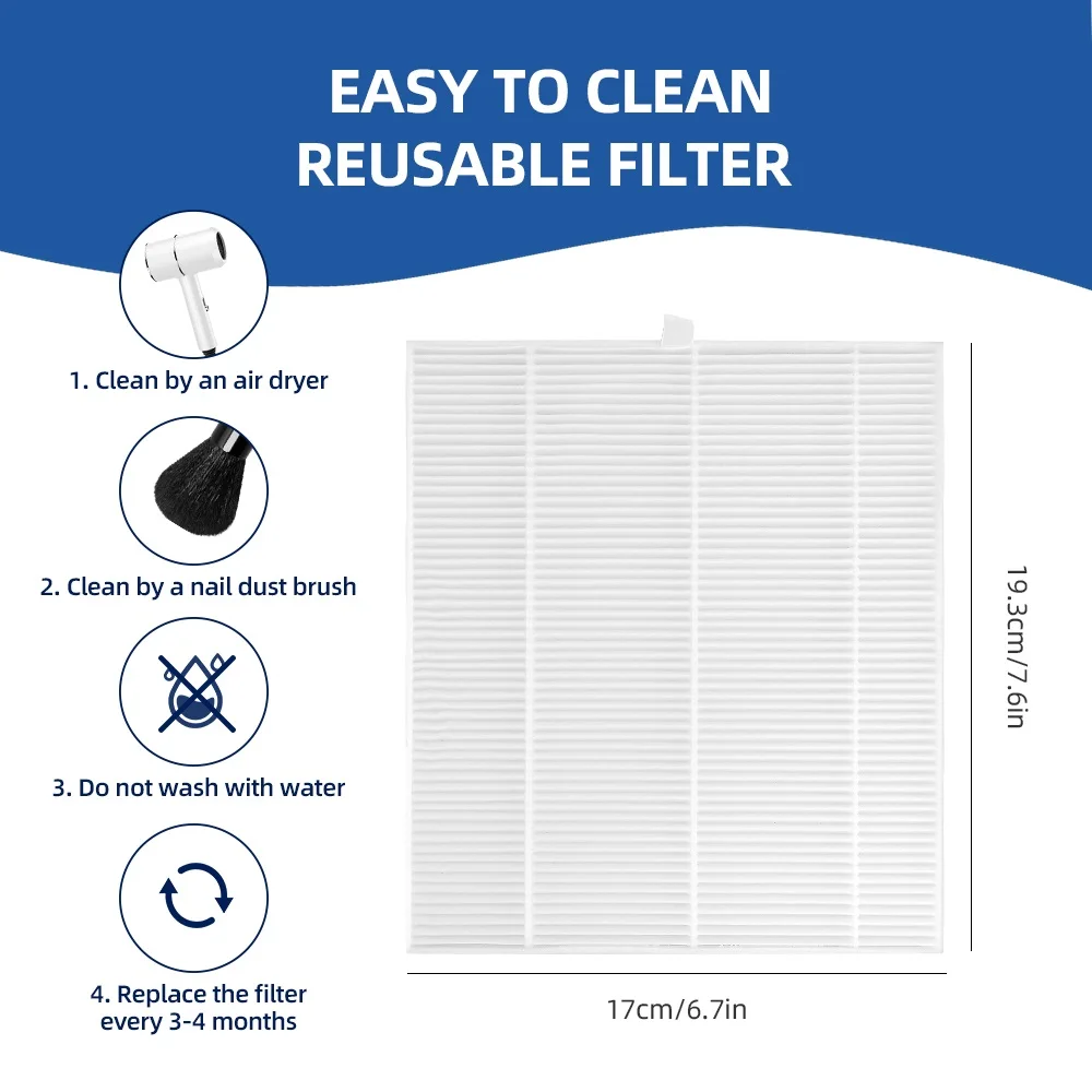 Nail Dust Filter Paper Replacement Filter for 120W Nail Dust Collector Brushless Dust Extractor Original