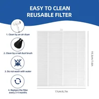 Replacement Filter Nail Vacuum Cleaner Filter For 120W Nail Dust Collector Filter Brushless Nail Dust Extractor Original Filter 2