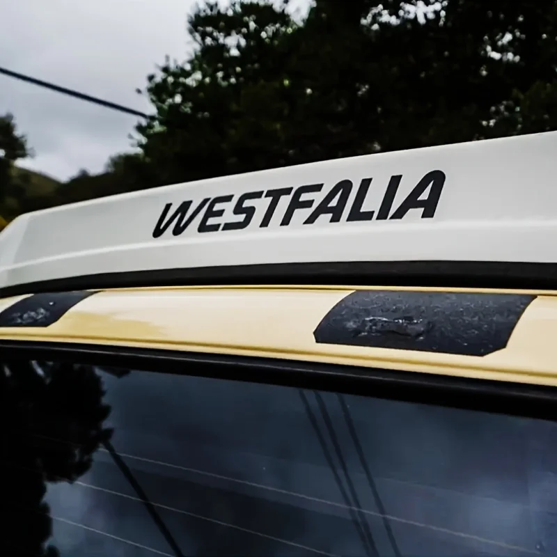1 Stück Aufkleber im Westfalia-Stil, mehrfarbig, wasserfest, Vinyl-Aufkleber für Auto, Wohnmobil, Wohnwagen, Dekoration – Detail 4