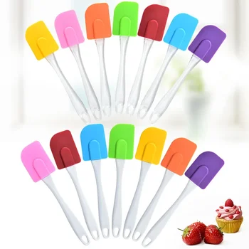 1PC Silicone Cake Scraper Multi Purpose Scraper Spatula Utensil Cooking Baking High Temperature Resistance Brushes Kitchen