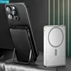 Xilecaly Ultra-Thin For MagSafe Wireless Power Bank with Phone Stand Leather Design 10000mAh PD Fast Charging for iPhone 16 15 2
