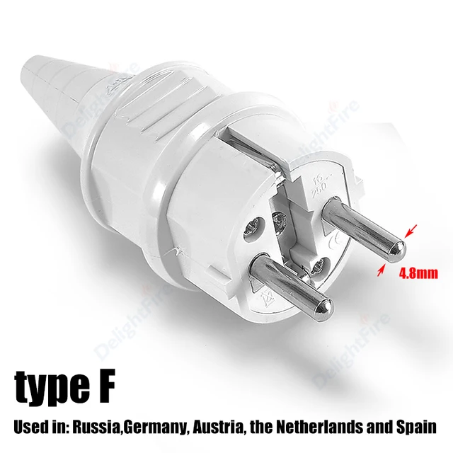 EU Plug White 4.8mm-284532554