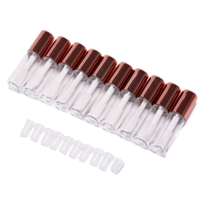 10 Stuks 1.2Ml Lege Transparante Pe Lipgloss Tubes Plastic Lippenbalsem Tube Lippenstift Mini Monster Cosmetische Container