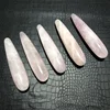 Natural rose quartz crystal wand Personality pink quartz massage stick Gemstone beauty bar Healing for women gift 3